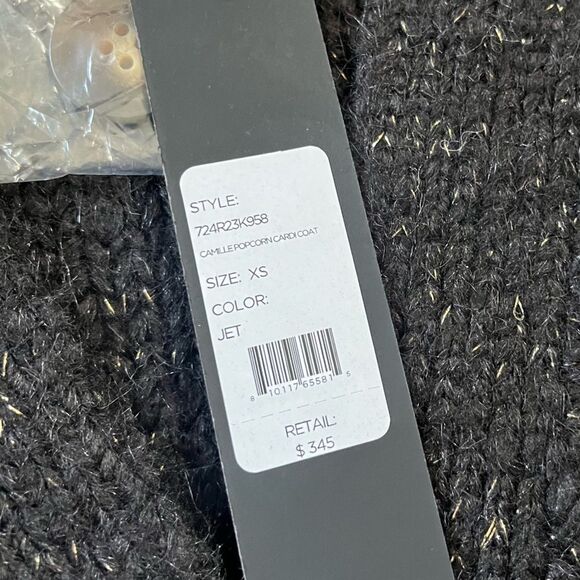 🖤 TOCCIN *Black* Camille Popcorn Cardigan Coat - Picture 10 of 14